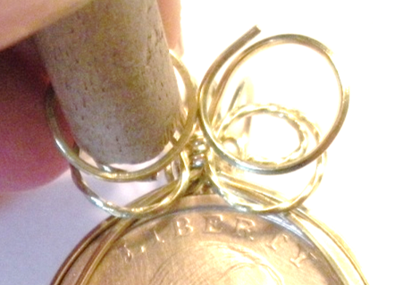 Judy Larson's Wire Wrap a Coin - , Classic Wire Jewelry, Wire Wrapping, Wrapping, Wire Wrapping Jewelry, Repeat the same process 